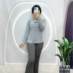 Đồ bộ quần dài áo tay dài in hình trái tim trước ngực