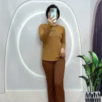 Đồ bộ quần dài áo tay dài in hình trái tim trước ngực