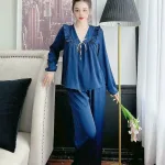 Đồ bộ quần dài áo tay dài màu trơn