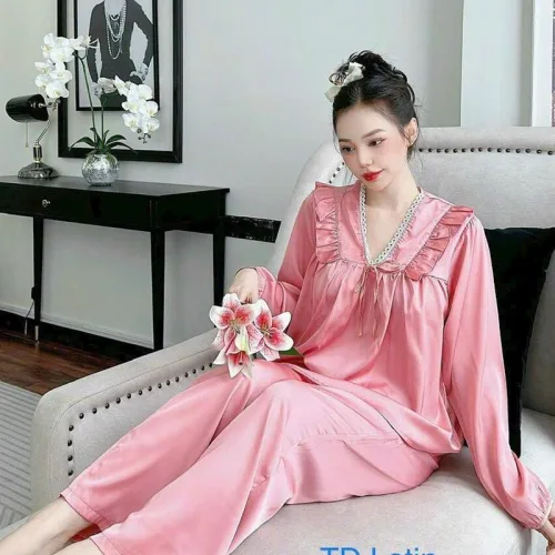 Đồ bộ quần dài áo tay dài màu trơn