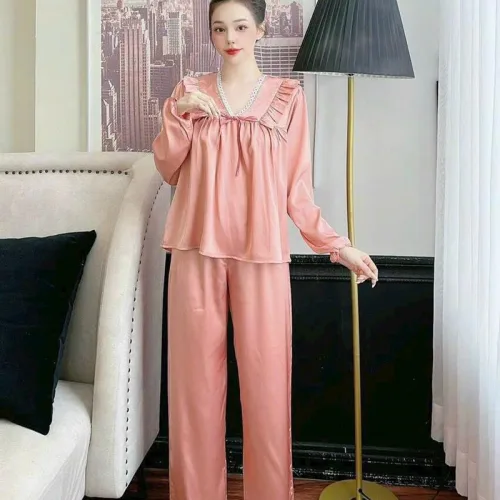 Đồ bộ quần dài áo tay dài màu trơn