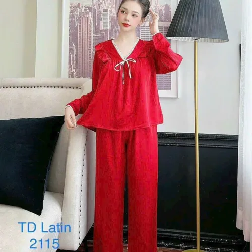 Đồ bộ quần dài áo tay dài màu trơn