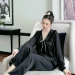 Đồ bộ quần dài áo tay dài màu trơn