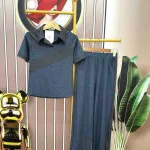Đồ bộ quần dài áo tay ngắn cổ bẻ 2 màu