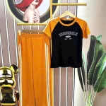 Đồ bộ quần dài áo tay ngắn cổ tròn in chữ