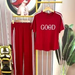 Đồ bộ quần dài áo tay ngắn cổ tròn in chữ good
