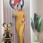Đồ bộ quần dài áo tay ngắn in chữ