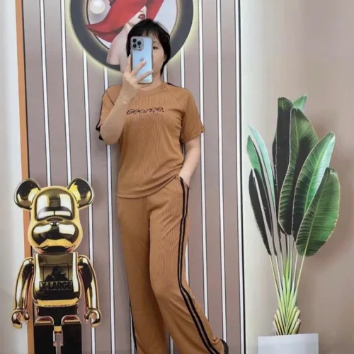 Đồ bộ quần dài áo tay ngắn in chữ