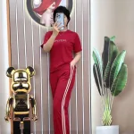 Đồ bộ quần dài áo tay ngắn in chữ