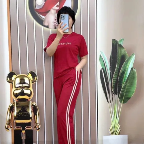 Đồ bộ quần dài áo tay ngắn in chữ