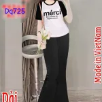 Đồ bộ quần dài áo tay ngắn in chữ