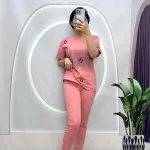 Đồ bộ quần dài áo tay ngắn in hình