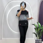 Đồ bộ quần dài áo tay ngắn in hình