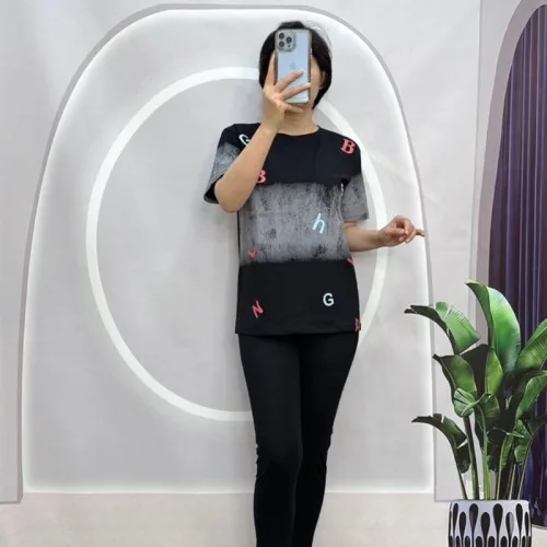 Đồ bộ quần dài áo tay ngắn in hình