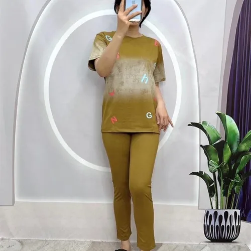 Đồ bộ quần dài áo tay ngắn in hình