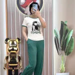 Đồ bộ quần dài áo tay ngắn in hình