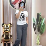 Đồ bộ quần dài áo tay ngắn in hình