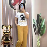 Đồ bộ quần dài áo tay ngắn in hình