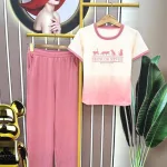 Đồ bộ quần dài áo tay ngắn in hình