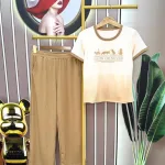 Đồ bộ quần dài áo tay ngắn in hình
