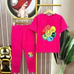 Đồ bộ quần dài áo tay ngắn in hình bông hoa