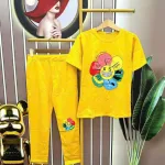 Đồ bộ quần dài áo tay ngắn in hình bông hoa