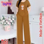 Đồ bộ quần dài áo tay ngắn in hình gấu