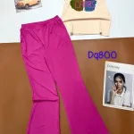 Đồ bộ quần dài ống loa áo cổ tròn tay ngắn in hình