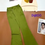 Đồ bộ quần dài ống loa áo cổ tròn tay ngắn in hình