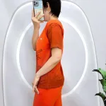 Đồ bộ quần dài ống nhỏ áo tay ngắn in chữ
