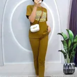Đồ bộ quần dài ống nhỏ áo tay ngắn in số
