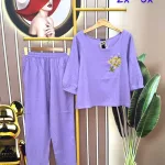 Đồ bộ quần dài ống suông áo tay lửng form rộng