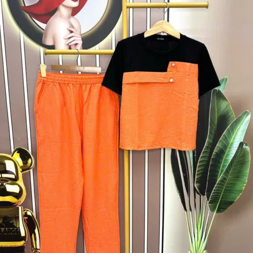 Đồ bộ quần dài ống suông áo tay ngắn