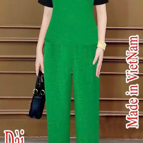 Đồ bộ quần dài ống suông áo tay ngắn