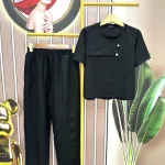 Đồ bộ quần dài ống suông áo tay ngắn