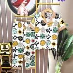 Đồ bộ quần dài pijama áo tay ngắn cổ bẻ form rộng
