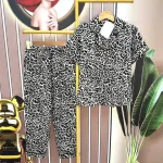 Đồ bộ quần dài pijama tay ngắn cổ bẻ hoạ tiết