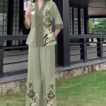 Đồ bộ lam mẫu bà lai đồ trung niên Có 3 size