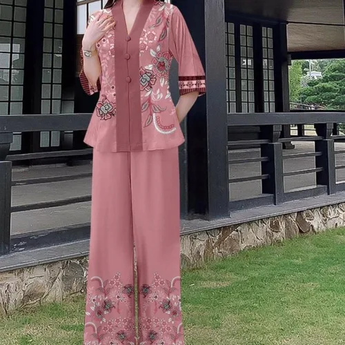 Đồ bộ lam mẫu bà lai đồ trung niên Có 3 size