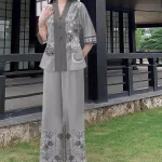 Đồ bộ lam mẫu bà lai đồ trung niên Có 3 size