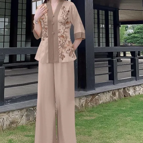 Đồ bộ lam mẫu bà lai đồ trung niên Có 3 size
