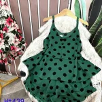 Đồ bộ quần đùi áo dây 2 tầng hoạ tiết