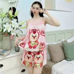 Đồ bộ quần đùi áo dây mặc nhà siêu mát