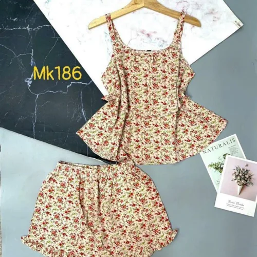 Đồ bộ quần đùi áo dây mặc nhà siêu mát