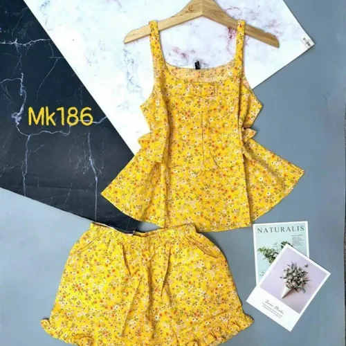Đồ bộ quần đùi áo dây mặc nhà siêu mát