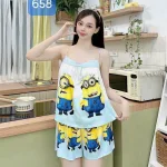 Đồ bộ quần đùi áo dây mặc nhà siêu mát