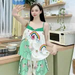 Đồ bộ quần đùi áo dây mặc nhà siêu mát