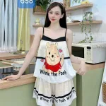 Đồ bộ quần đùi áo dây mặc nhà siêu mát
