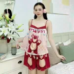 Đồ bộ quần đùi áo dây mặc nhà siêu mát