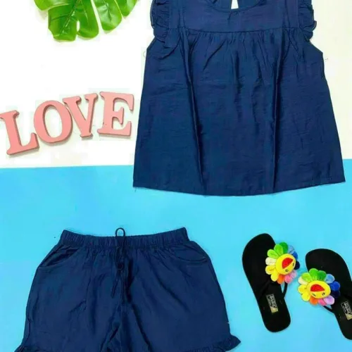 Đồ bộ quần đùi áo sát nách bèo màu trơn